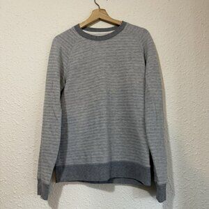 Billy Reid Terry Knit Crewneck‎ Sweatshirt Long Sleeve Men's Medium Gray
